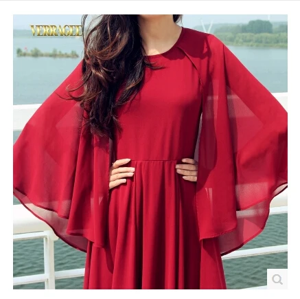 Осень зима новый модный бренд Vestido шифон элегантное Британский большой размер