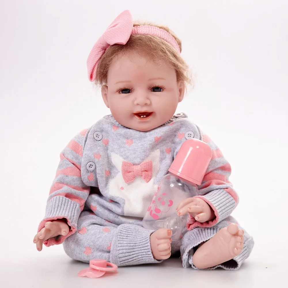 22 дюйма Bebe Reborn Princess Girl кукла силиконовые детские куклы Младенцы Дети Brinquedos