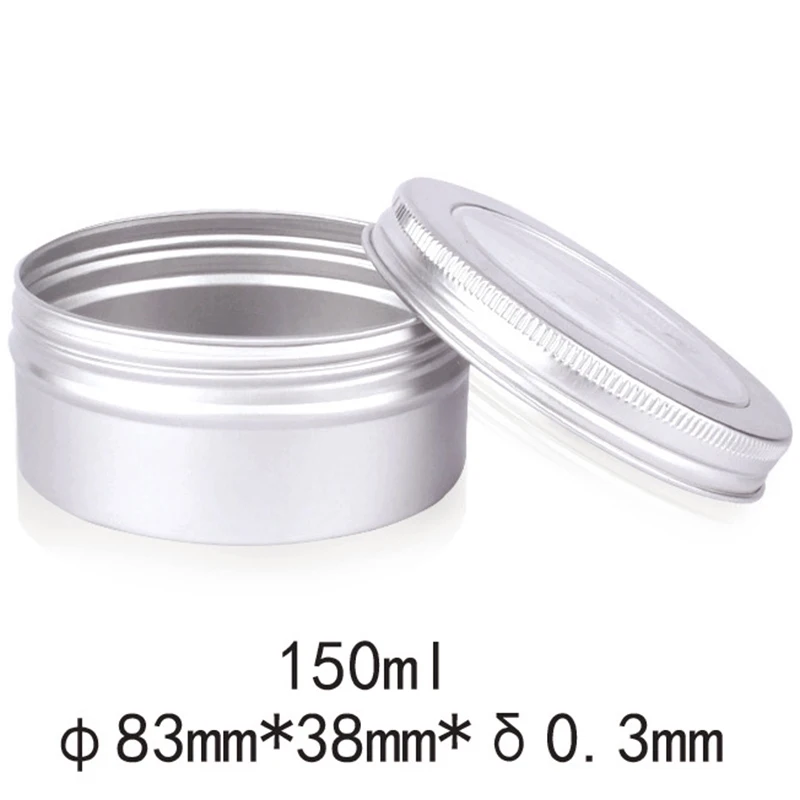 24 шт. 150 мл прозрачная оконная крышка с винтом алюминиевая коробка для хранения Diy
