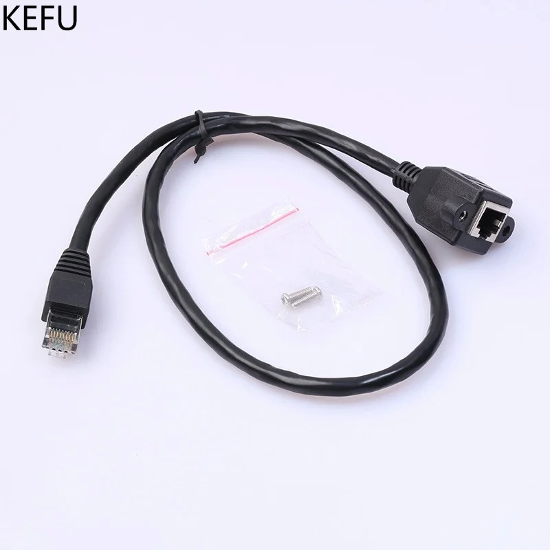 Высококачественный винтовой панельный кронштейн RJ45 CAT 6 штекер гнездо Ethernet LAN