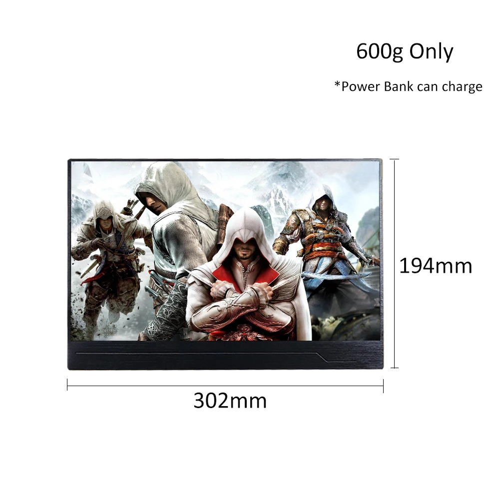 13 3 &quotПортативный монитор вдов супер тонкий светильник совместимому с HDMI игровые