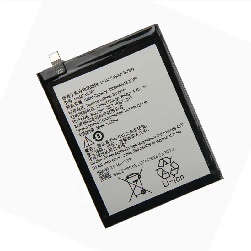 Original High Capacity BL261 Battery For Lenovo Vibe K5 Note A7020a40 A7020a48 K52t38 K52e78 3000mAh | Мобильные телефоны и