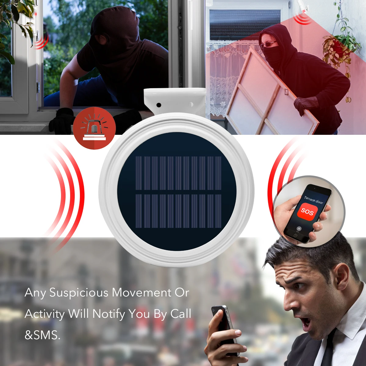 KOOCHUWAH охранная домашняя сигнализация Автоматическая GSM уличная беспроводная