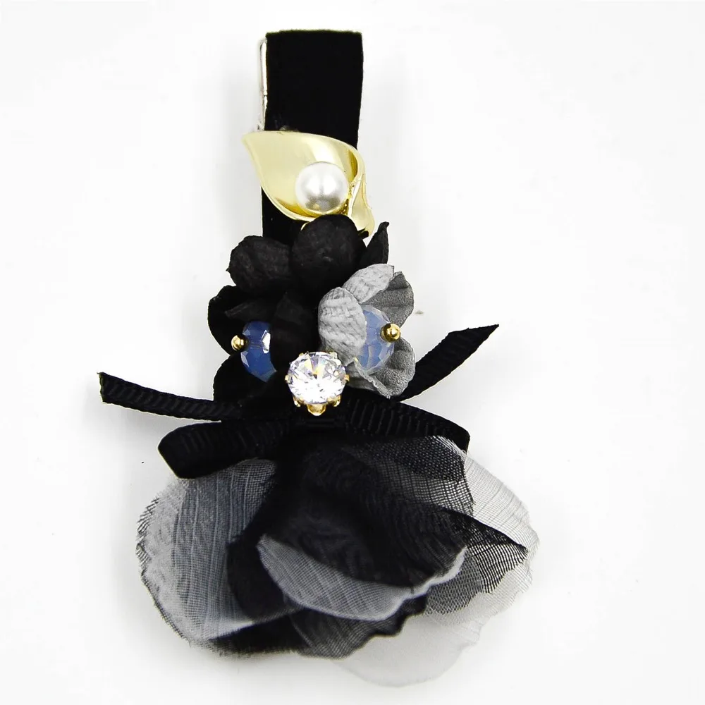 Зажим для волос с лилиями изящный аллигатор 2 4 дюйма женщин и девочек|designer hair