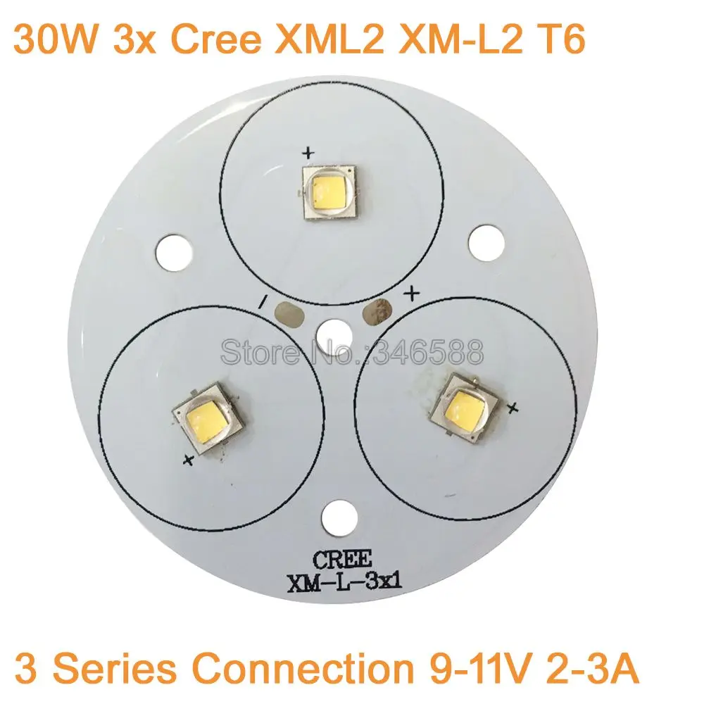Светодиодсветильник лампа Cree XLamp 3 Series XM L2 XML2 T6 холодный белый теплый нейтральный