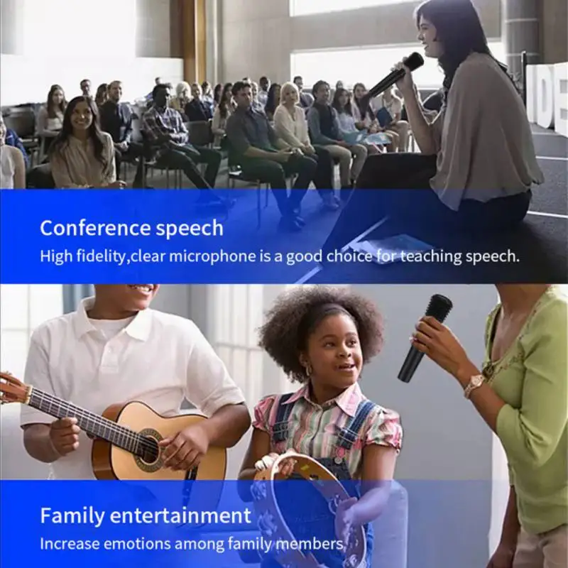 Профессиональный микрофон для караоке ручной Проводные Беспроводные