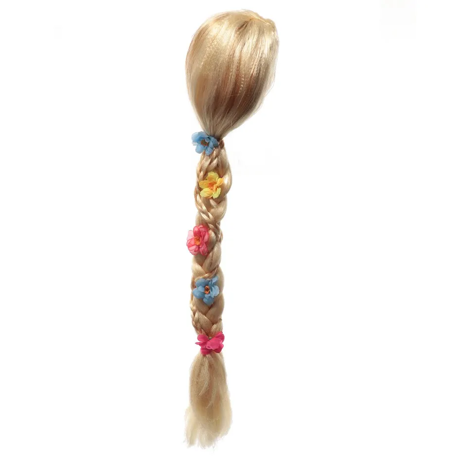 

PaMaBa Girl Halloween Princess Belle Wig Kid Toddler Elsa Anna Dress up Cosplay Accessories Set Children Birthday Party Supplies