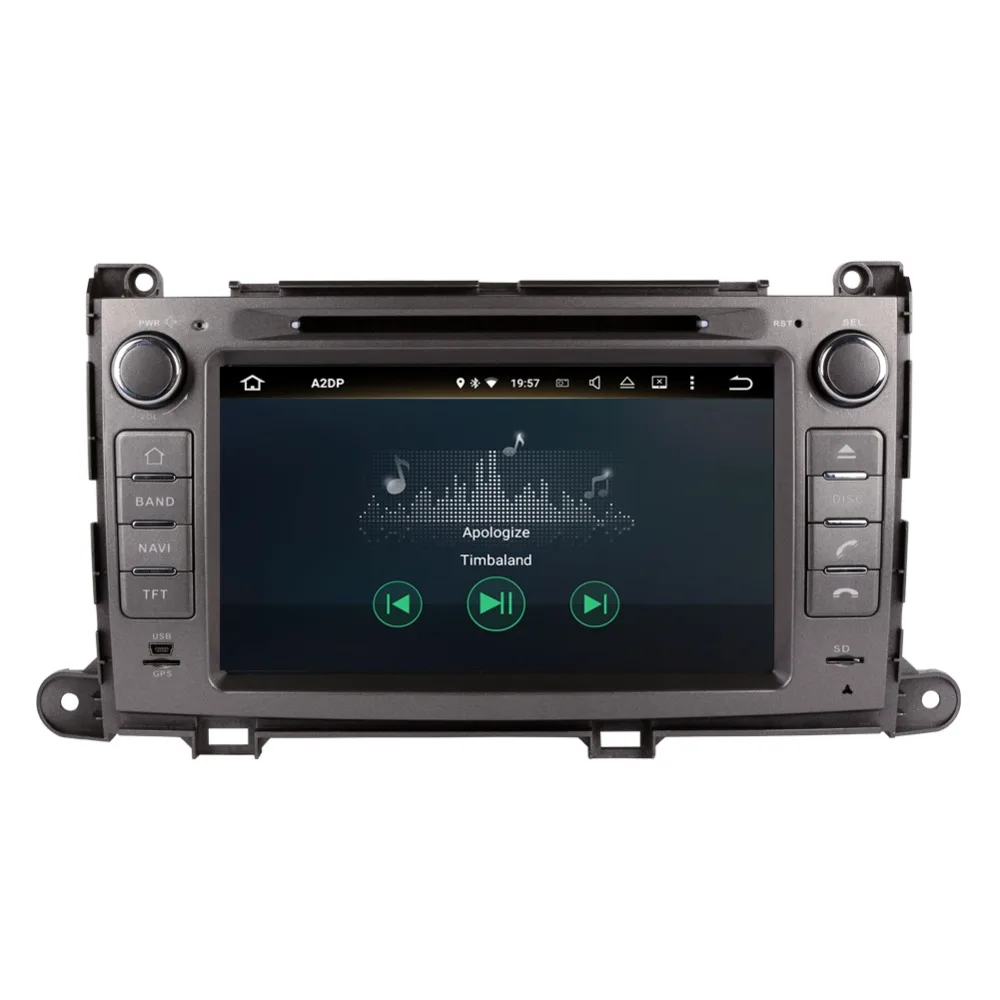 4 ГБ ОЗУ Android 8 0 Восьмиядерный автомобильный ПК CD DVD плеер головное устройство для