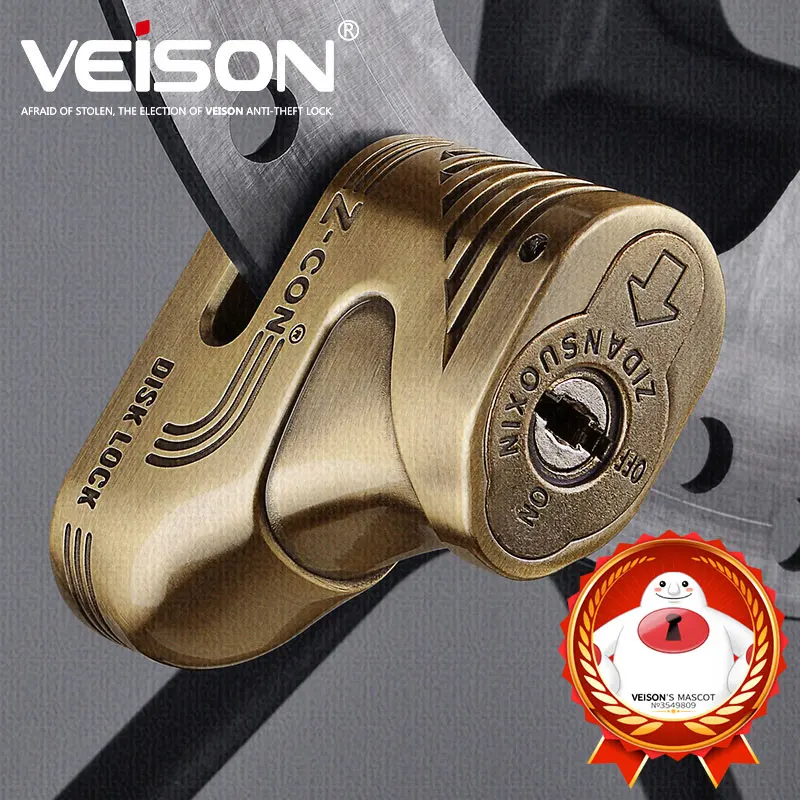 5 мм Pin VEISON DX2 1 moto rcycle металлический дисковый замок alarma скутер сигнализация