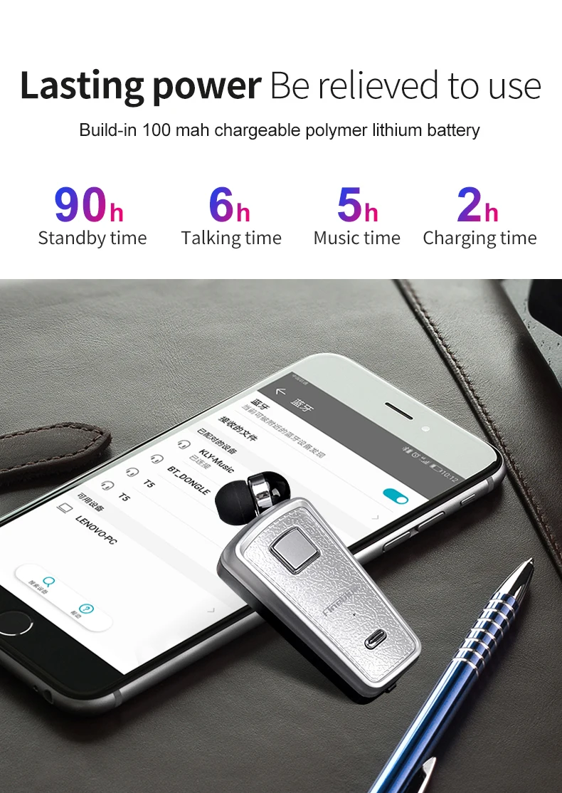 Fineblue беспроводные наушники F986 Мини Выдвижная bluetooth-гарнитура в ухо громкой связи с Micr вибрацией F910 F920 F930 F960 F980