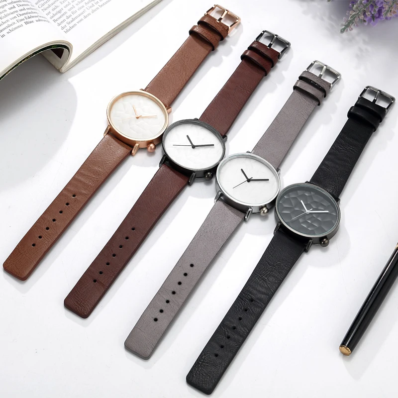 Простые Женские часы модный Овальный чехол Bump Box кварцевые платья женские