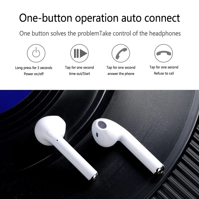 I7s tws беспроводные Bluetooth наушники гарнитура стерео с зарядной коробкой для
