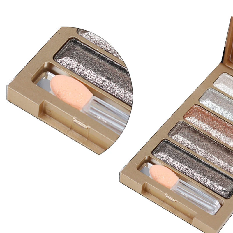 5 цветов макияж тени для век Палетка с дымчатыми оттенками косметические матовые