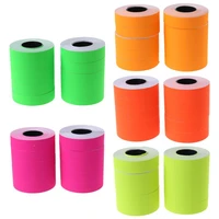 10 rolls 5000 pieces double row colorful price label paper tag mark sticker for mx 6600 labeller gun