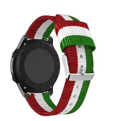 red white and green Часы на запястье S3 ремешок для samsung Galaxy Watch 46 мм для huawei watch gt ремешок 22 мм ремешок для часов спортивный браслет ремень - Цвет ремешка: red white and green