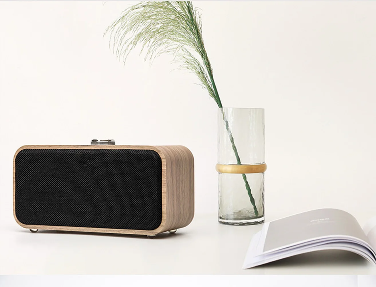 Портативный деревянный беспроводной Bluetooth динамик винтажный FM радио TF карта