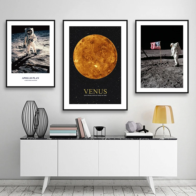 Venus астронавт холст искусство стен живопись настенные картины для гостиной