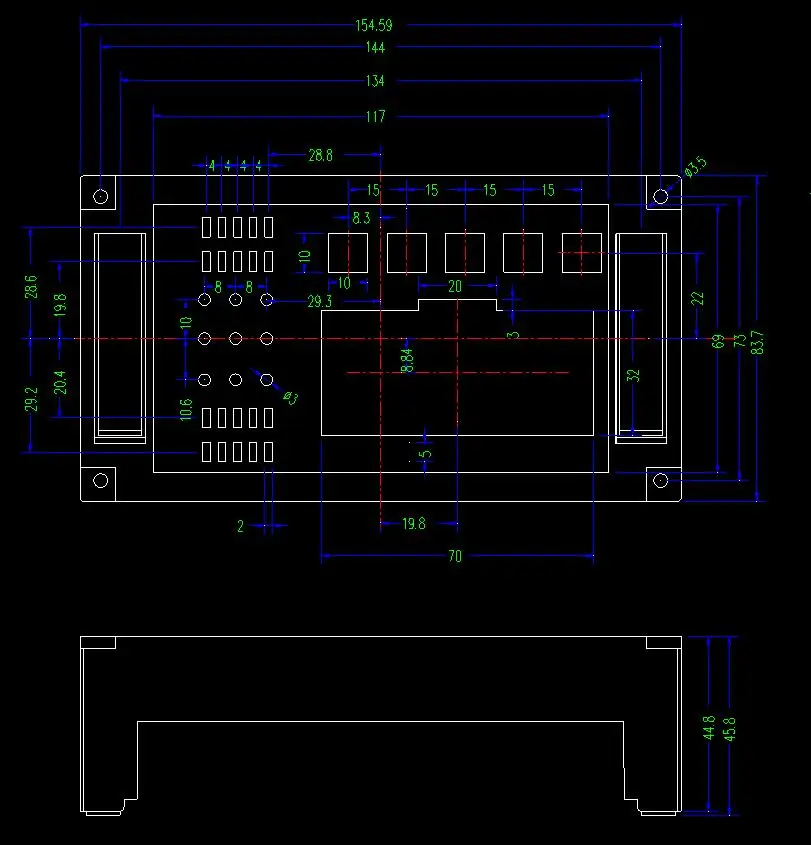 Распределительная коробка abs пластиковый корпус (1 шт.) 155*110*60 мм прибора pcb din rail plc |
