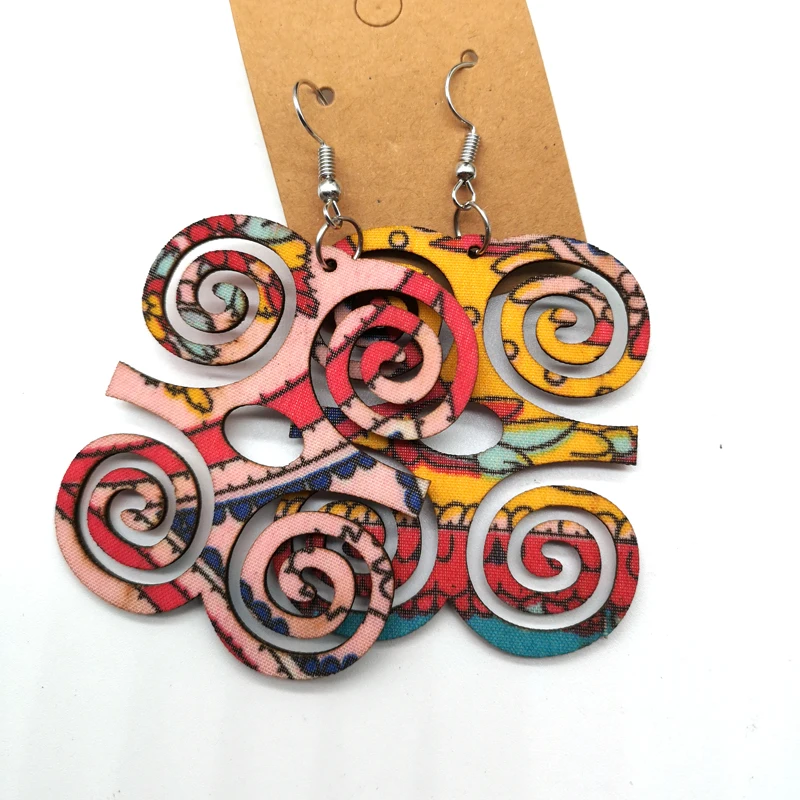 Тканевые серьги в виде символов разные цвета|symbol earrings|adinkra earringsfabric earrings |