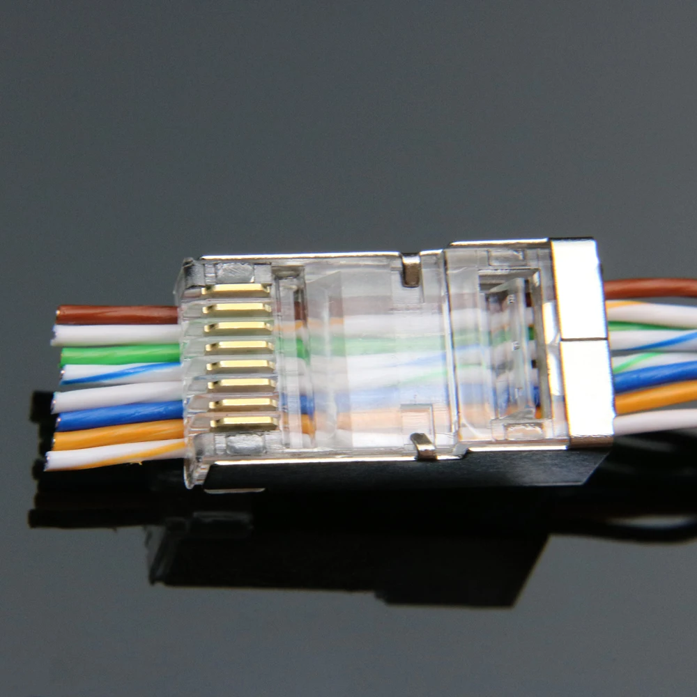 Разъем кабеля ethernet xintylink rj45 cat6 cat5e cat 6 rg rj 45 сеть stp 8P8C cat5 металлический