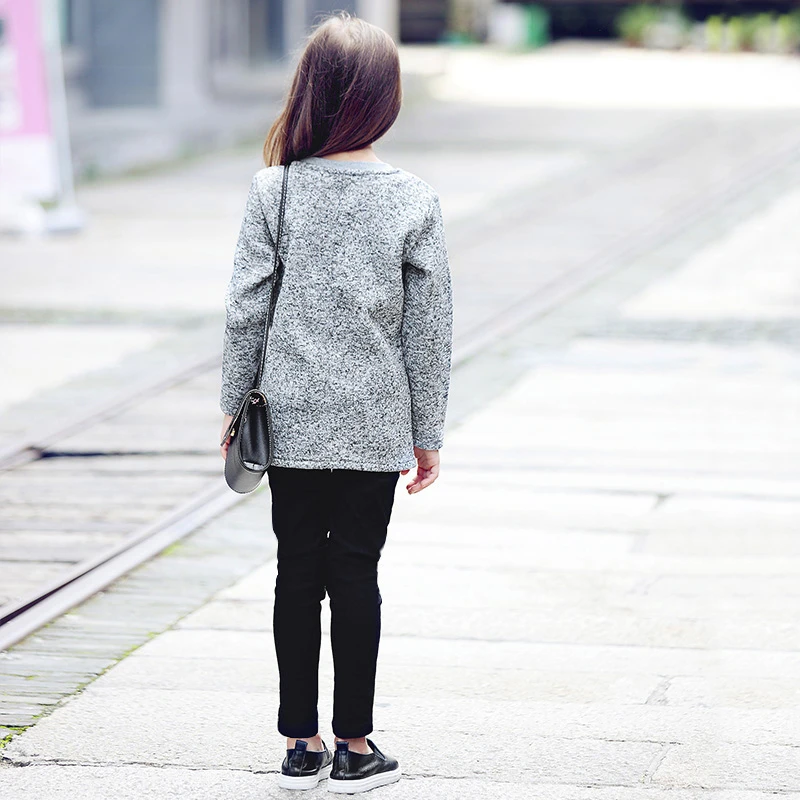 Girls T-shirts Autumn 2020 Teenage Sweater Children's Owl Knitting Monsoon T shirt Baby Clothing Winter Cold | Детская одежда и