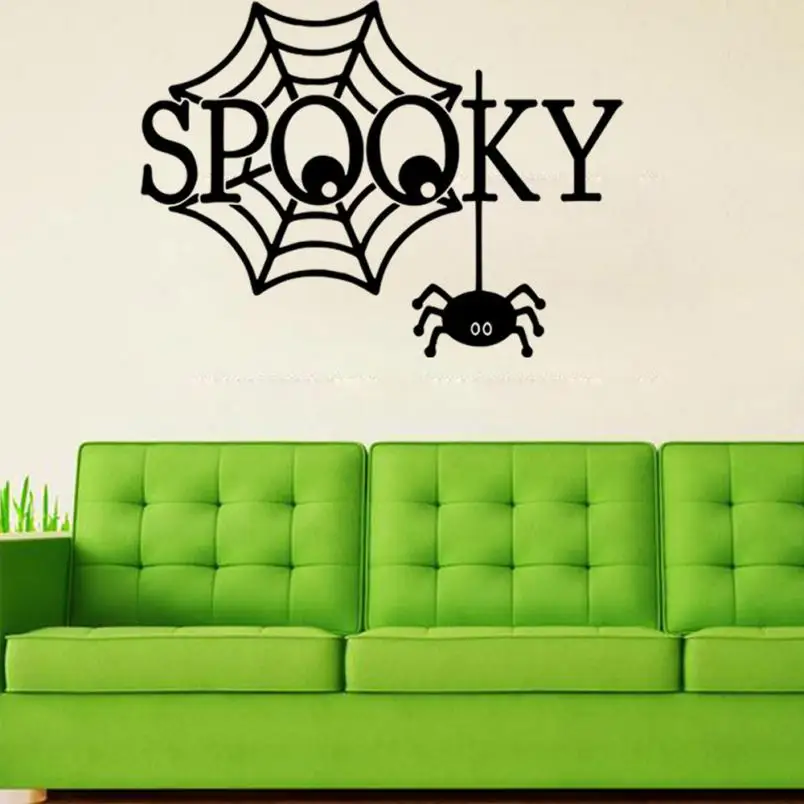 Домашнего декора Happy Halloween дома Бытовая стены комнаты Стикеры Фреска Декор