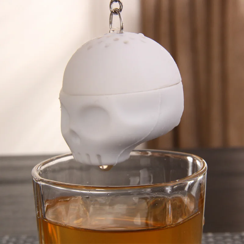 Топ силиконовый скрещенные кости чайные череп Чай Infuser Т образные крестообразной
