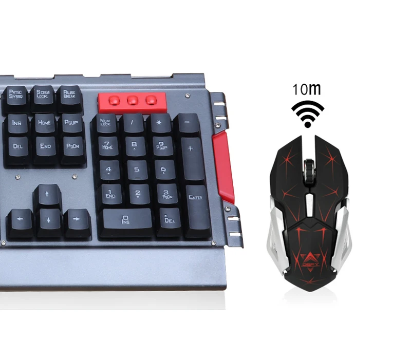 Оригинальная оригинальная Беспроводная игровая клавиатура CHUANCHI 2 4G и оптическая