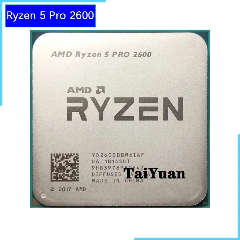AMD Ryzen 5 2600 R5 3 4 ГГц шестиядерный двенадцать Core 65 Вт Процессор процессор YD2600BBM6IAF