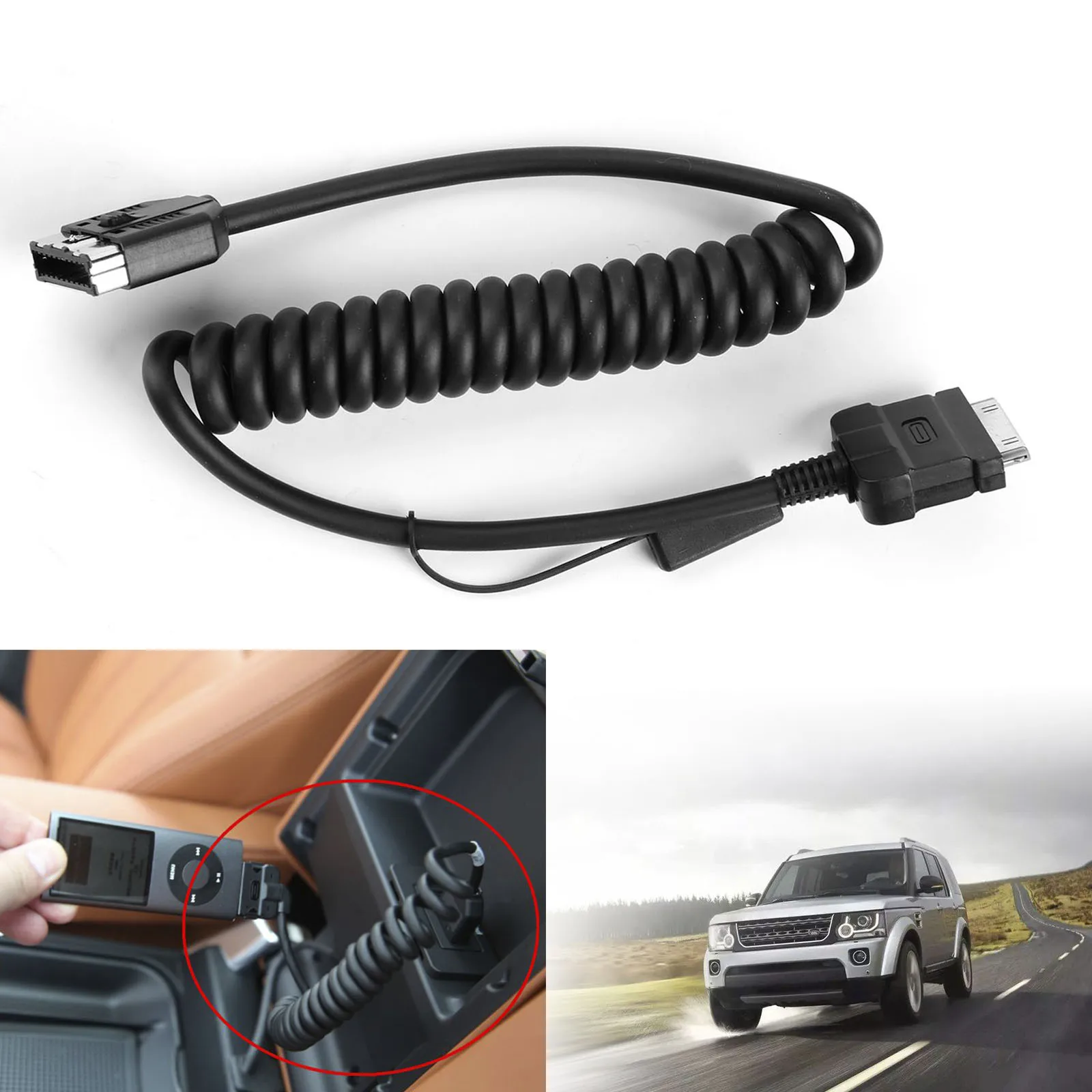 Аудио кабель TAIHONGYU интерфейс iPod iPhone Ipad Mini подходит для Land Rover Jaguar Range Sport LR031492 2010