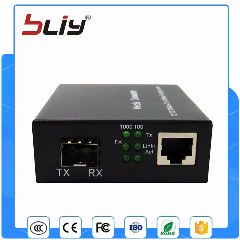 Sfp волокно к rj45 конвертер gigabit SFP GPON/OLT media converter 1000 Мбит/с трансивер fibra optica switch|fiber to