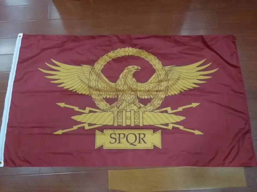 Xiangying 90x150 см SPQR Римская империя Сенат и Римский флаг|Флаги баннеры аксессуары| |
