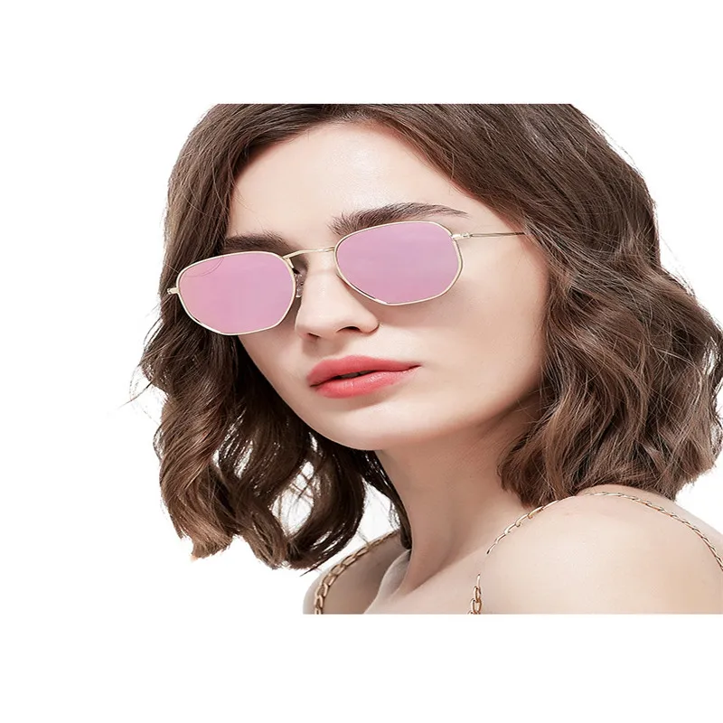 Для женщин шестиугольник солнца Стекло es реального объектив мужчин ретро