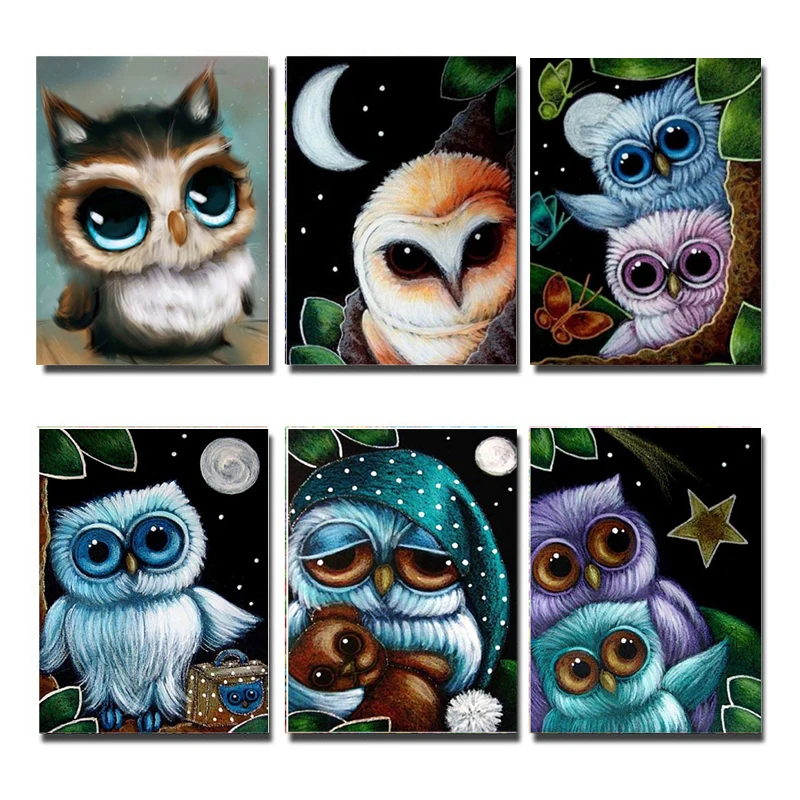 5d алмазная живопись сделай сам вышивка с рисунком совы в американском стиле