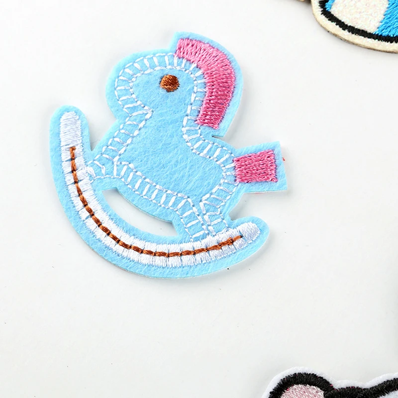 Мультфильм Единорог Пони животных патч значки вышитая аппликация шитье Железный