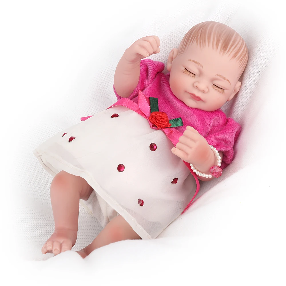 NPKDOLL 10 '𧮫y Reborn с силиконовым корпусом маленькая кукла детские игрушки для