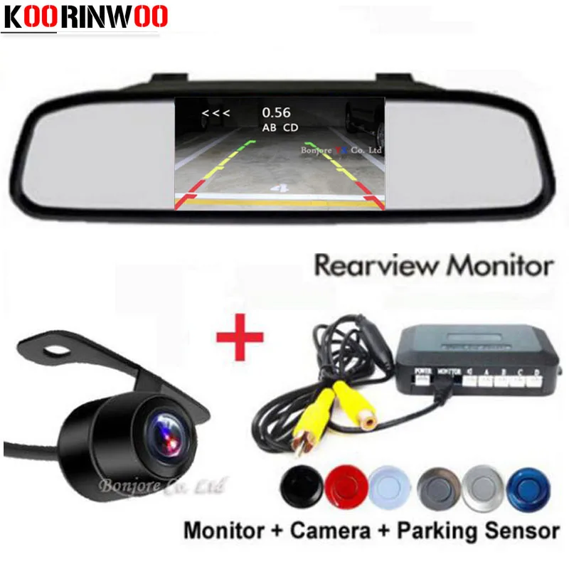 Система парковки Koorinwoo двухъядерный процессор 4 датчика|parking sensor|4 parking sensorspark radar |