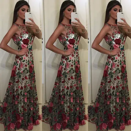 Женское шифоновое вечернее платье длинное бальное для выпускного вечера|Женские