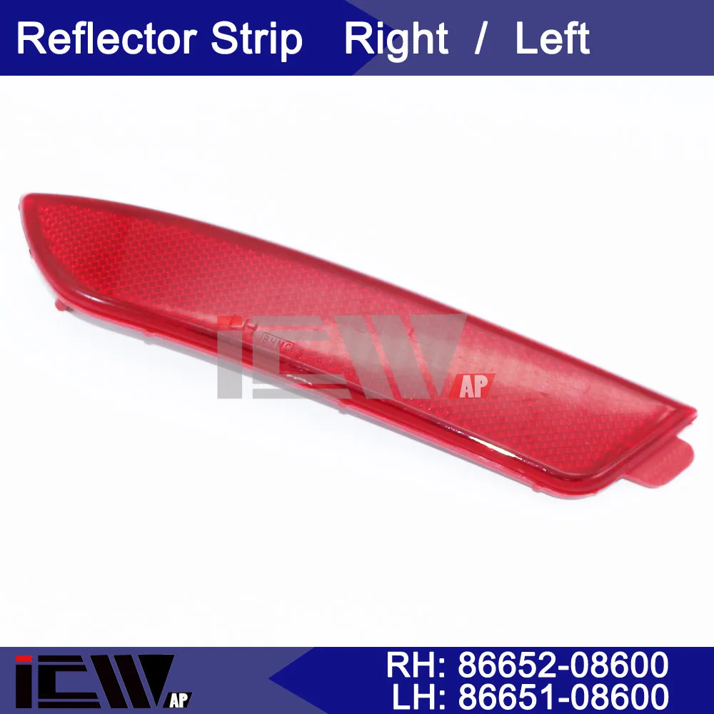 Светоотражающие полосы для автомобилей отражатель заднего бампера RH/LH 86651 08600 86652