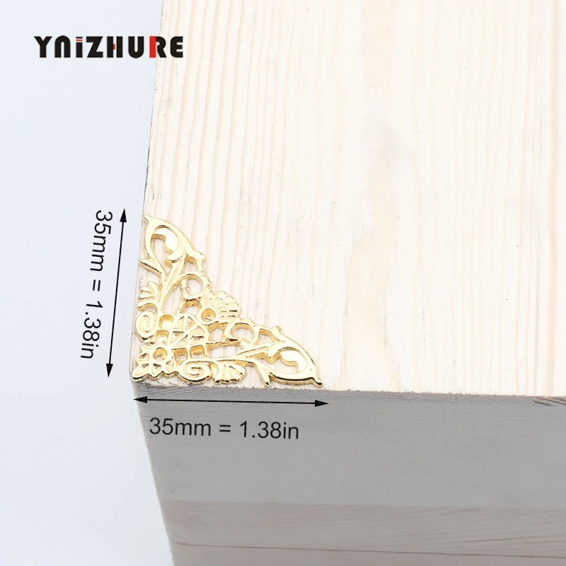 Деревянная коробка из цинкового сплава винная протектор фурнитура для украшения