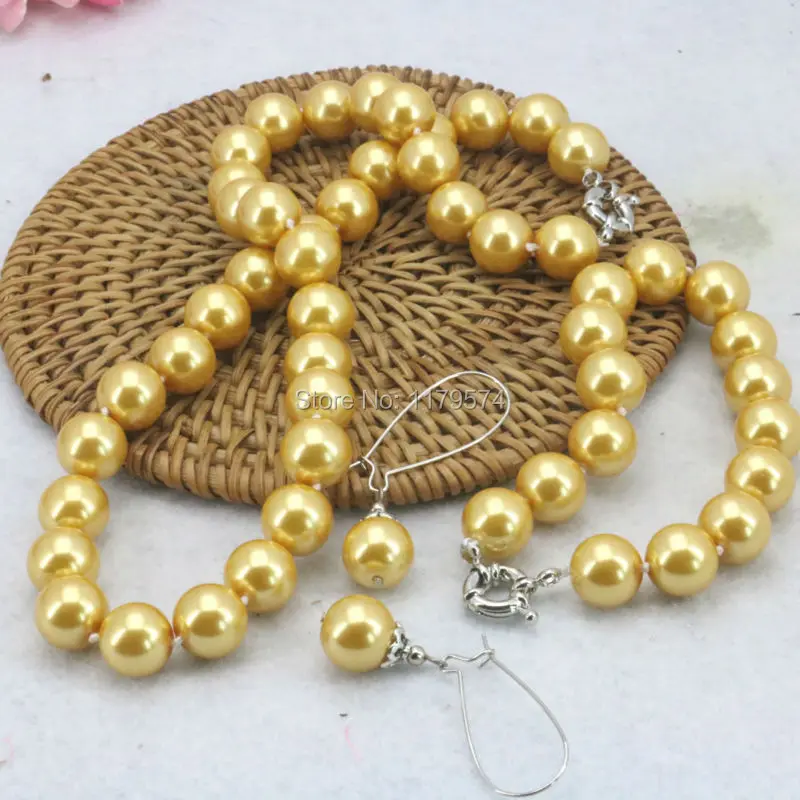 Комплект из колье серёг и браслета 12 мм|set jewelry|necklaces bracelets earringsbracelet earrings |