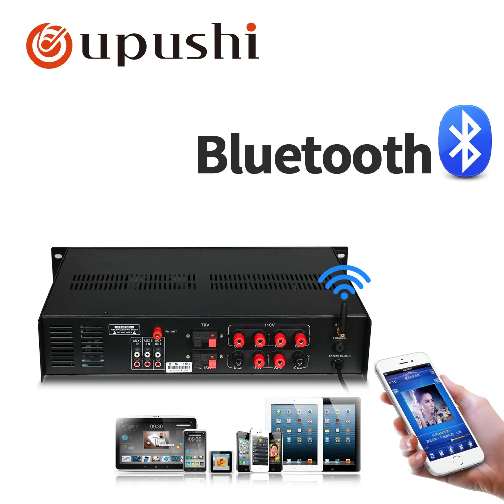 Усилитель мощности с поддержкой Bluetooth и sd-карты 120/240/360 Вт | Электроника