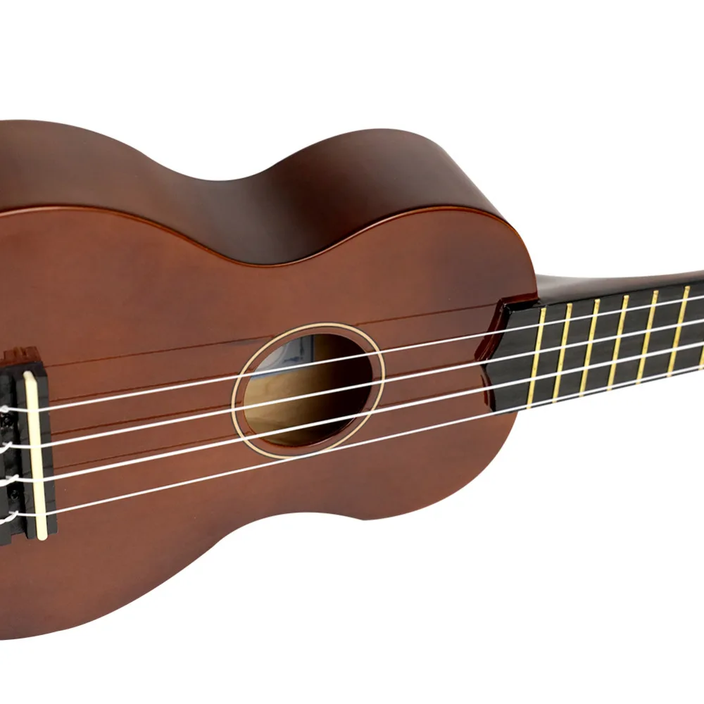 HUAWIND укулеле 21 дюймов начинающих Ukelele палисандр светло-коричневый дерева сделаны укулеле для детей с полной Наборы сумка Палочки и тюнер Guita