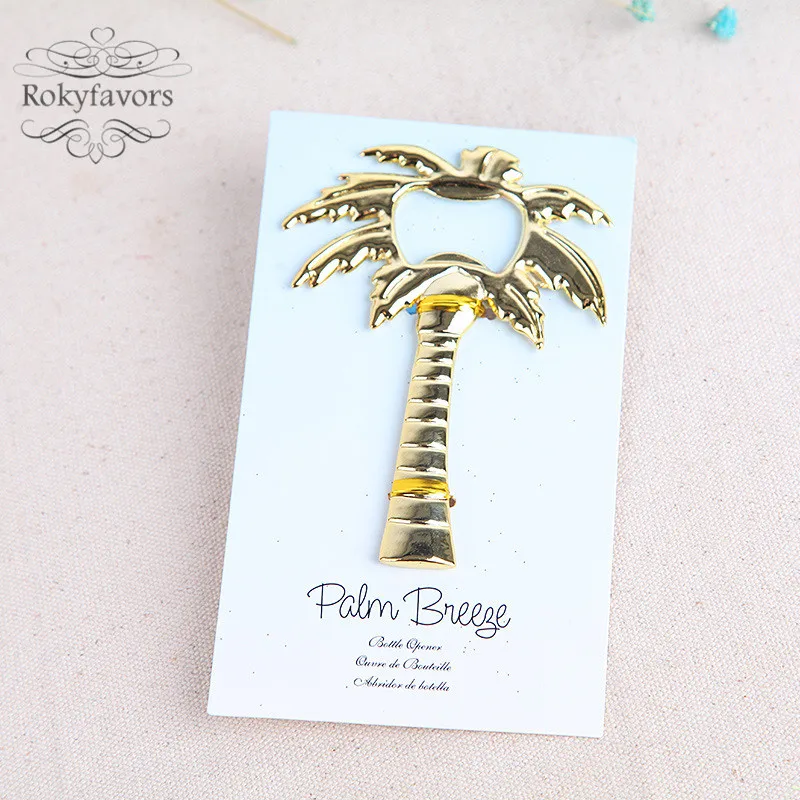 Бесплатная доставка DHL 80 шт. открывалка для бутылок с пальмовым бризом свадебные