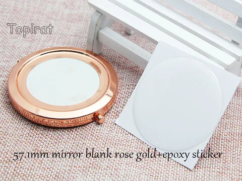 5 Наборы макияжное компактное карманное зеркало из розового золота Портативный двухсторонняя складное зеркало для макияжа Для женщин Винтаж косметические зеркала для подарка