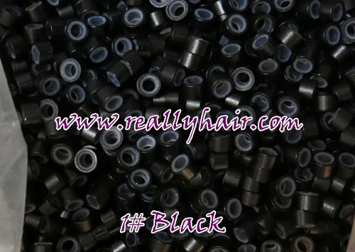 1000 шт/бутылка силиконовые накладные микро звенья кольца бусины для наращивания