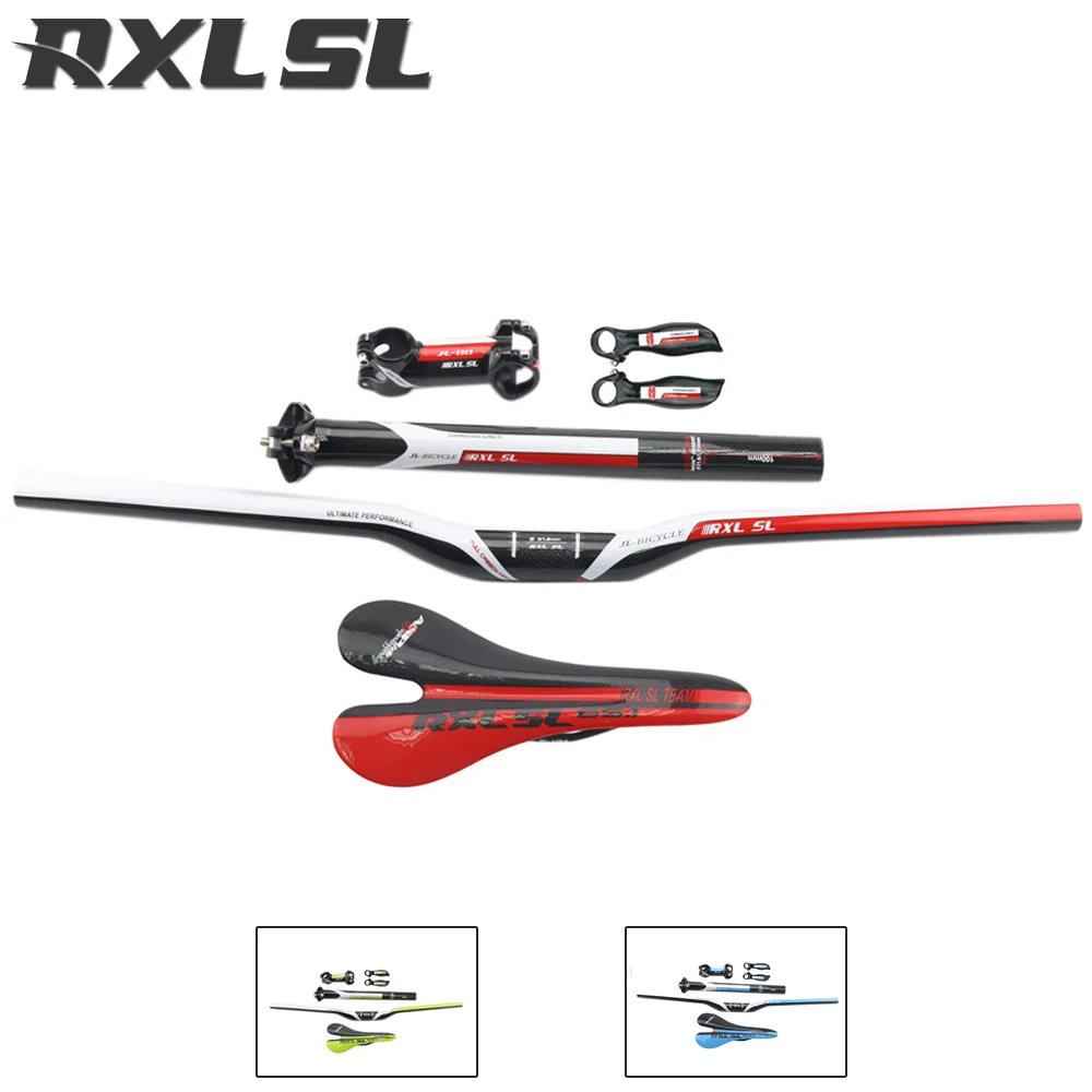 RXL SL углеродный руль для велосипеда Mtb стволовое сиденье седло Подседельный штырь