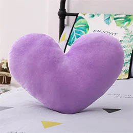 Purple heart Очаровательная в форме сердца/звезда форма плюшевая подушка 18 видов классический диван стул декоративная подушка мягкие конфеты цвета подарок друзьям - Цвет: Purple heart