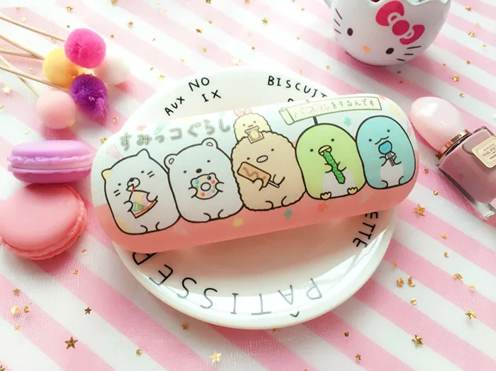 Новая мода мультфильм кошка hello kitty кожа Студенческая девушка близорукий Чехол для очков Леди Портативный Прекрасный Футляр для очков подарок на день рождения