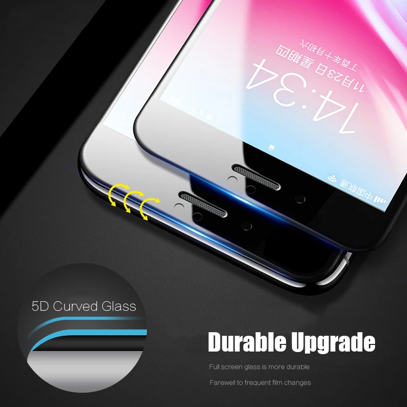 Защитное стекло CAPAME для iPhone 6 6s 7 X XR XS MAX 8 Plus защита экрана 5D полное покрытие